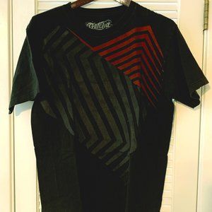 T-Shirt Graphic GOTCHA Tee Shirt Black Surfer Skater Size Large Vintage